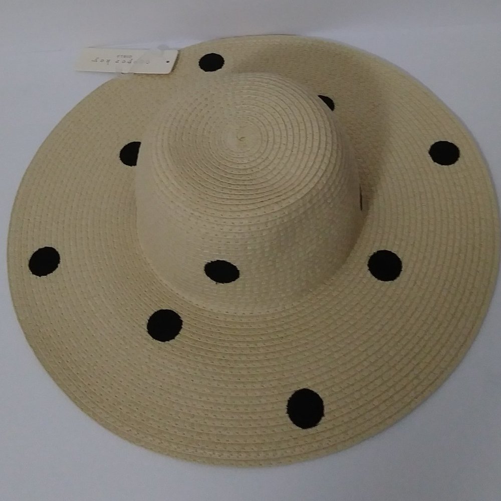 Cooper Key Straw Hat Polka Dots S/M